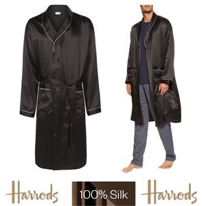 HARROD’S EXCLUSIVE ZIMMERLI 100% SILK SATIN ROBE